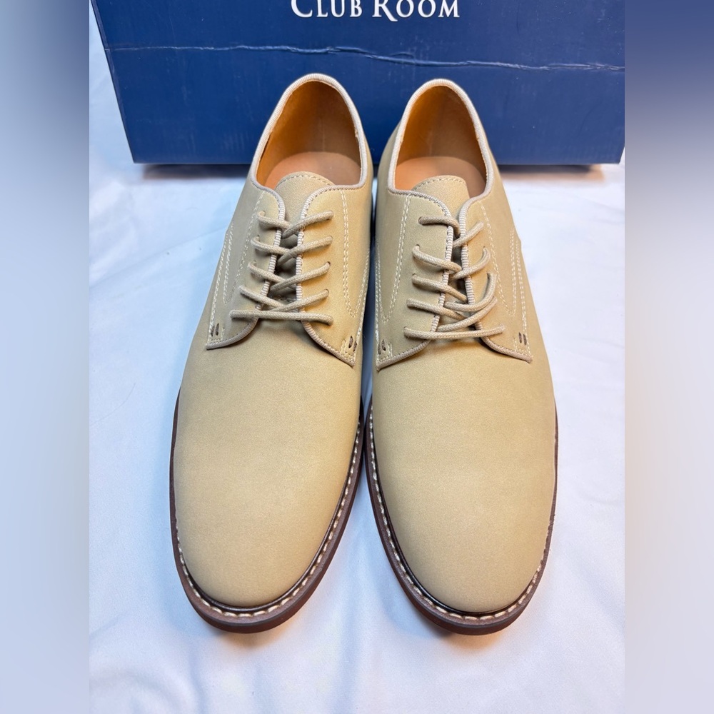 Club Room “Benjamin”‎ Oxford Dress Shoes | Men’s 9M | Beige | Classic & Stylish